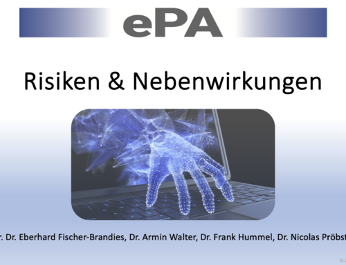 Präsenzveranstaltung am 16.09.2024 um 19 Uhr in München – Die ePA – Risiken, Nebenwirkungen und mögliche Lösungen